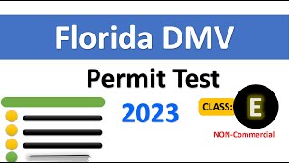 Florida Class E Knowledge Exam Practice Test 2023 Questions amp Answers for DMV Permit [upl. by Aikaj]