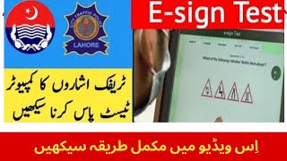 How To Pass E Sign Test Driving License [upl. by Snider]