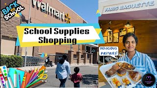 Walmart Shopping in USA  தமிழில்  School Supplies  Paris Baguette PB Bakery  USA Tamil Vlog [upl. by Enirac]