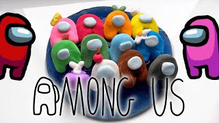 AMONG US CLAY SLIME MIXING [upl. by Chipman441]