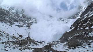 Avalanche on Lirung Glacier [upl. by Wunder]