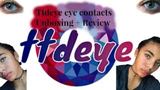 Ttdeye eye contacts Unboxing  Review [upl. by Bekaj281]