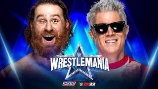 Sami Zayn vs Johnny Knoxville  WrestleMania 38 [upl. by Bullock]