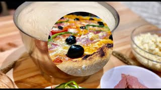 Brumi i pices hap pas hapi  The best Pizza Dough recipe 🍕 [upl. by Nivonod]