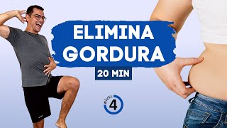 GINÁSTICA PARA EMAGRECER EM CASA  Nível 4  Elimina Gordura da Barriga [upl. by Ytisahcal]