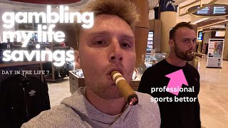 Gambling with a professional sports bettor  Daily vlog 7 [upl. by Juta661]