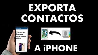 ¿Cómo Exportar Contactos a IPhone Rápido y Fácil [upl. by Notnilk132]