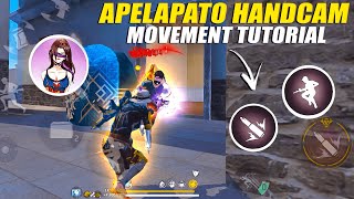 Apelapato Handcam Movement Trick Tutorial  Movement Speed Trick  Apelapato Trick  Free Fire [upl. by Mozes]