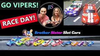 Carrera Go 143 slot car racing VIPER CHALLENGE [upl. by Urbai227]