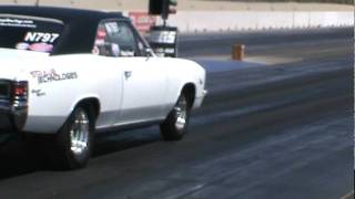 Drag Racing 67 Chevelle at Fontana Ca PSCA 91111 [upl. by Lanoil]