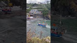 Boats landing in Cadgwith Cove Cornwall Really nice place to see loveit visitcornwall [upl. by Eardna]