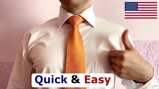 How to tie a tie Quick and Easy [upl. by Aihsoem]