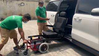 Turny EVO with Carony Wheelchair  Kia Carnival [upl. by Uolymme]