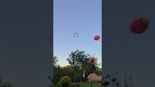 Sorry I had to block the person throwing the Frisbee😅😊 football trickshots [upl. by Constant65]