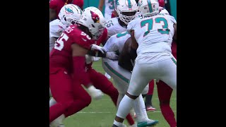 DeVon Achane rushes for a 47yard Gain vs Arizona Cardinals [upl. by Denison747]