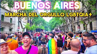 【4K】Marcha del Orgullo LGBTIQ Buenos Aires 2024  Buenos Aires Gay Pride Argentina [upl. by Eecyal]