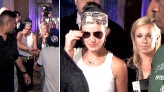 Britney Spears Gets Mobbed Outside Hollywood Nightclub 2007 [upl. by Ariamo455]