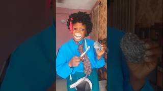 Toothbrush or iron brush 🤣🤣 funnyvideos shorts subscribe 🙏 [upl. by Lusty]