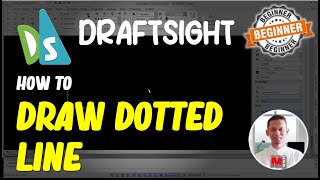 Draftsight How To Draw Dotted Line [upl. by Nims]