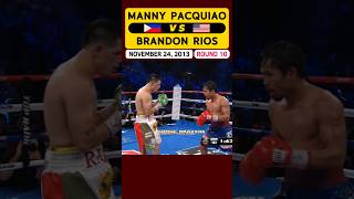 Manny Pacquiao 🇵🇭 VS 🇺🇸 Brandon Rios  November 24 2013  ROUND 10 [upl. by Ocsic]