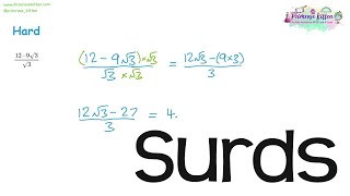 Surds  Revision for Maths ALevel or IB [upl. by Enaht]