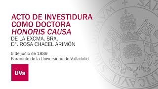 HONORIS CAUSA Dª ROSA CHACEL [upl. by Minne]