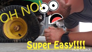 How to change a lawn mower tire EASIEST [upl. by Hubie468]