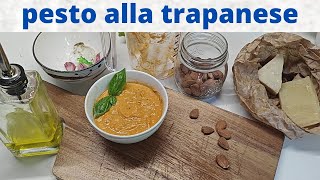 pesto alla trapanesevariante in rosso del pesto ligure [upl. by Nytsirt645]