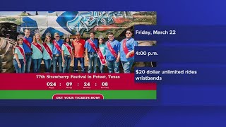 Annual Poteet Strawberry Festival nearing tickets set to be available at discount [upl. by Helali361]