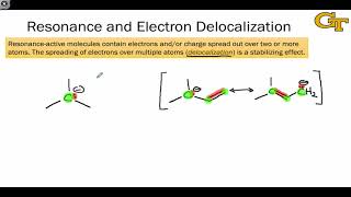 0404 Stability Factors Resonance Delocalization [upl. by Lirva]