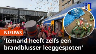 Treinen voller tijdens carnaval ook meer troep 🚂🥳  1Limburg [upl. by Xever17]