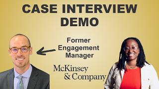 McKinsey Case Interview Demo Led by Former Engagement Manager [upl. by Rysler]