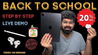 Back to school step by step DEMO  Get free AirPods amp Apple pencil [upl. by Ramsey]