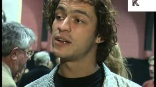 1996 Interview Dominic West at Theatre Party Rare 1990s Archive Footage [upl. by Etnahsa]