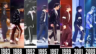 Michael Jackson Billie Jean Moonwalk Evolution 19832009  High Quality [upl. by Llednov416]