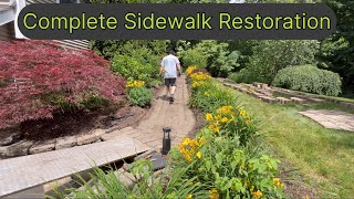 Restoring a paver sidewalk [upl. by Suiramaj275]