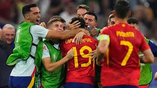 Lamine Yamals Wonder Goal Sends Spain to Euro 2024 Final [upl. by Ahlgren]