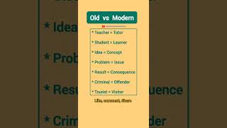 221 Old vs Modern English  basic vs advance English  online English speaking Course [upl. by Pincas]