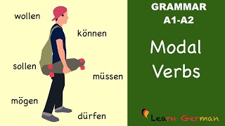 Learn German  German Grammar  Modalverben  Modal verbs  A1 [upl. by Frodina]