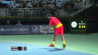 Stan Wawrinka vs Marcos Baghdatis 2016 ATP Dubai Final Highlights [upl. by Caitrin888]