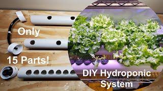 DIY Hydroponic System with 15 Parts NFT [upl. by Aniat573]