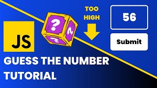 Number Guessing Game  Javascript Beginner Project Tutorial [upl. by Nnyletak]