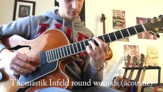 Round Wound vs Half Round String Comparison [upl. by Busby]