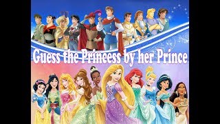 Guess The Disney Princess by her PRINCE QUIZ Trivia Tv [upl. by Maram]