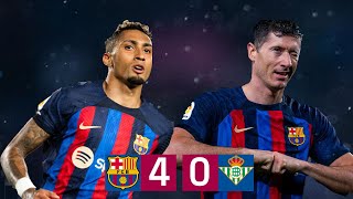 BARÇA 40 BETIS  LALIGA 202223 MD32 [upl. by Mignon]