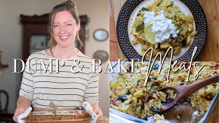 Dump and Bake Dinners from my Homestead Kitchen [upl. by Nettle]