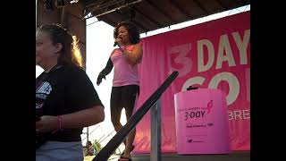 Uniting for a Cure Dr Sheri Prentiss at Susan G Komen 3Day Michigan Opening Ceremony 2015 [upl. by Lenes]