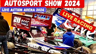 BriSCA F1 211 Roars to Life at Autosport Show Live 24  Featuring Phoebe Wainman [upl. by Tijnar798]