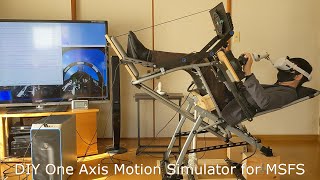 【MSFS】DIY One Axis Mostion Simulator for Microsoft Flight Simulator [upl. by Etakyram]