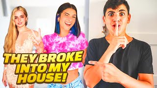 CHARLI DAMELIO AND ADDSION RAE BROKE INTO MY HOUSE THEY MADE A TIKTOK [upl. by Highams]